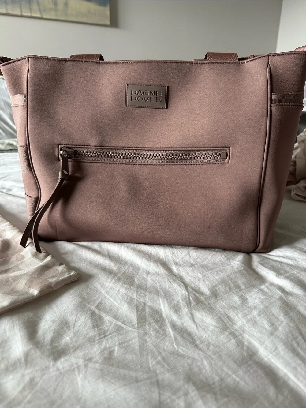 Dagne Dover Wade Neoprene Tote — Dune